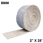 8 millimeter thick hydrophobic insulation mat tape with silicone coat 2 inches wide and 25 fit long