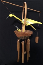 Yellow Bird Bamboo Chime