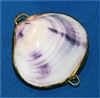 Purple Clam Polished Coin Purse