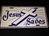 Jesus Saves License Plate