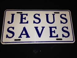 Jesus Saves License Plate
