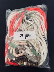 21 Pc Lot Assorted Shell Necklaces