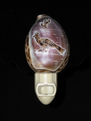 Carved Roadrunner Tiger Cowry