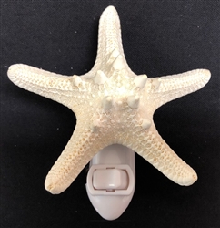 White Knobby Starfish Night Light