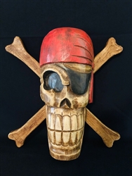 Skull Pirate Crossbones 16x20