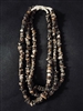 Black Pin Shell Necklace 16"