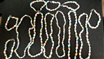 Dyed Nassa Necklace and Bracelet Set