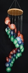 Spiral Colored Capiz Chime 6x22