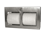 Locking Double Roll Toilet Tissue Dispenser- Horizontal, Surface Mount