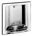 Recessed Soap and Tumbler Holder without tray, satin