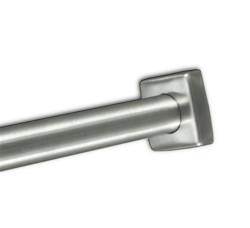 Square Stainless Steel Shower Rod Flange for 1" Shower Rod