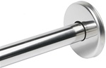 1" Formed, Round Snap-on Concealed Wall Flange w/ Collar, Bright Stainless Finish - 3" Dia.