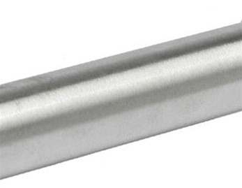1 1/4" O.D. Stainless Steel Shower Rod, 72" Length, Satin Stainless Finish - Wall/Gauge: .049/18