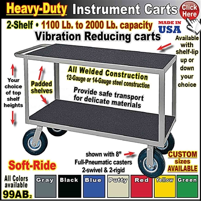 99AB * 2-Shelf Instrument Carts