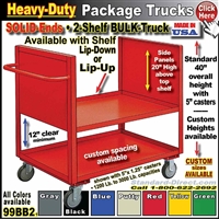 99BB2 * 2-Shelf Low-Deck Package Trucks