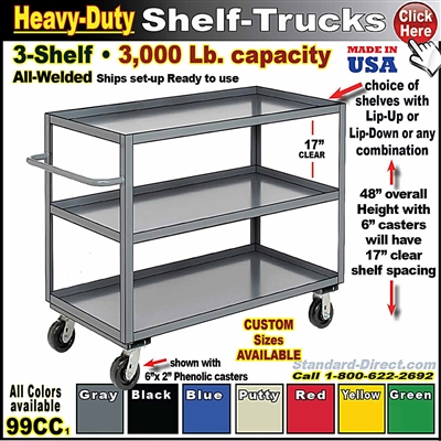 99CC * Heavy-Duty 3-Shelf Truck