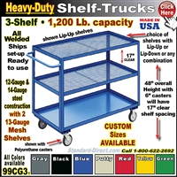 99CG3 * Heavy-Duty 3-Shelf Truck