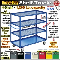 99CG4 * Heavy-Duty 4-Shelf Truck