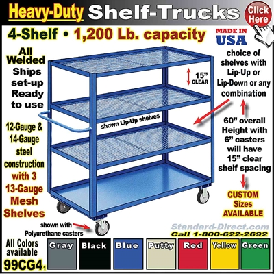 99CG4 * Heavy-Duty 4-Shelf Truck