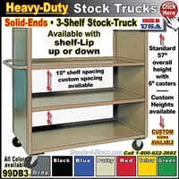 99DB3 * Heavy-Duty 3-Shelf Stock Truck
