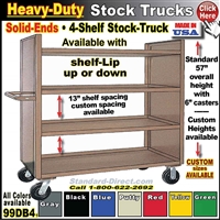 99DB4 * Heavy-Duty 4-Shelf Stock Truck