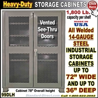 99DLH * Heavy-Duty Storage Cabinets