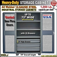 99DLJ * Heavy-Duty Storage Cabinets