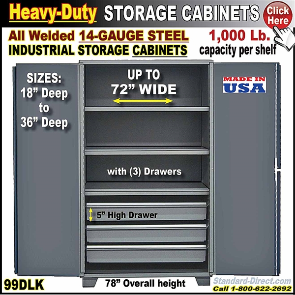 99DLK * Heavy-Duty Storage Cabinets