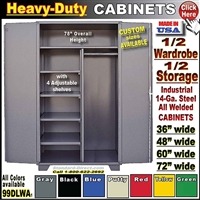 99DLWA * Heavy-Duty Storage Wardrobe Cabinets