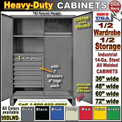 99DLWD * Heavy-Duty Storage Wardrobe Cabinets