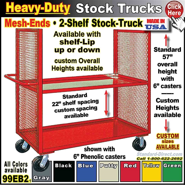 99EB2 * Heavy-Duty 2-Shelf Stock Truck