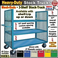99EB3 * Heavy-Duty 3-Shelf Stock Truck