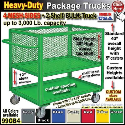 99GB4 * 2-Shelf Low-Deck Package Trucks