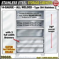 99GGS Stainless Steel Storage Cabinet