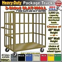 99HA1 * Heavy-Duty Bulk Slat Sided Package Trucks
