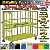 99HA2 * Heavy-Duty Bulk Slat Sided Package Trucks