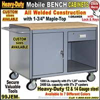 99JEM Mobile Bench cabinets