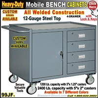 99JF Mobile Bench cabinets