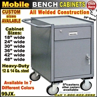 99JX Mobile Bench cabinets