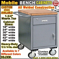 99JXM Mobile Bench cabinets