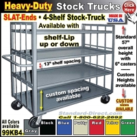 99KB4 * Heavy-Duty 4-Shelf Stock Truck