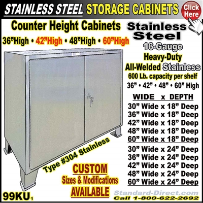 99KU Stainless Steel Storage Cabinet