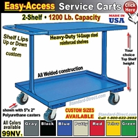 99NV * 2-Shelf Service Carts