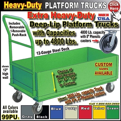 99PU PLATFORM TRUCKS WITH LIP