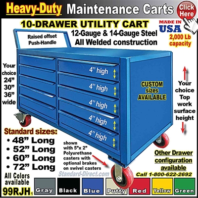 99RJH MAINTENANCE CART WITH DRAWERS