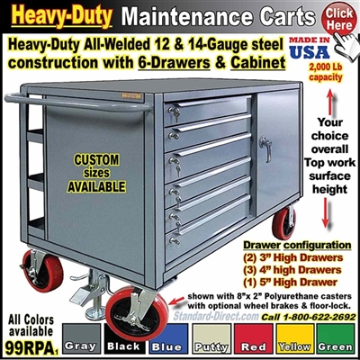 99RPA MAINTENANCE CART WITH DRAWERS