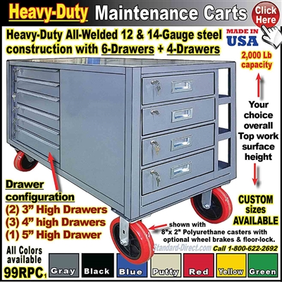 99RPC MAINTENANCE CART WITH DRAWERS