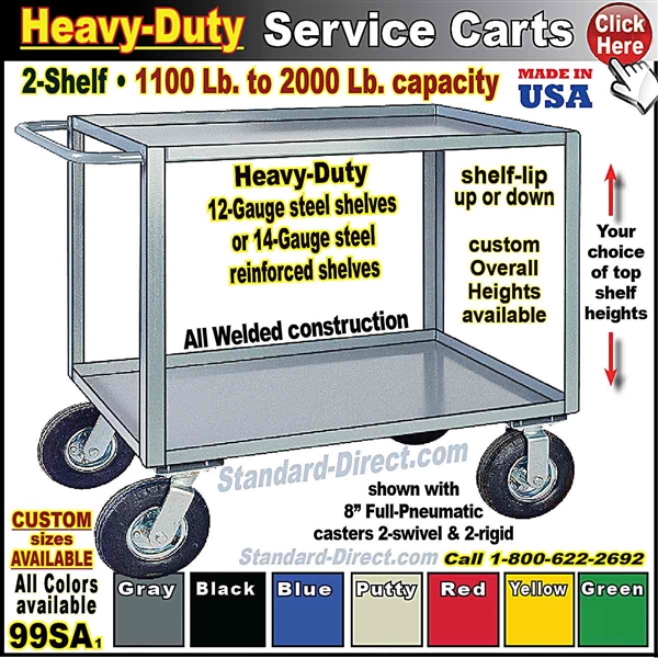 99SA * 2-Shelf Service Carts