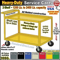 99SG * 2-Shelf Service Carts