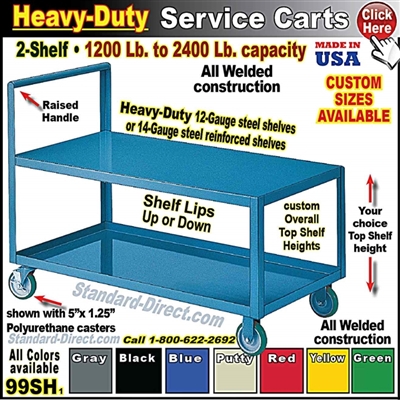 99SH * 2-Shelf Service Carts